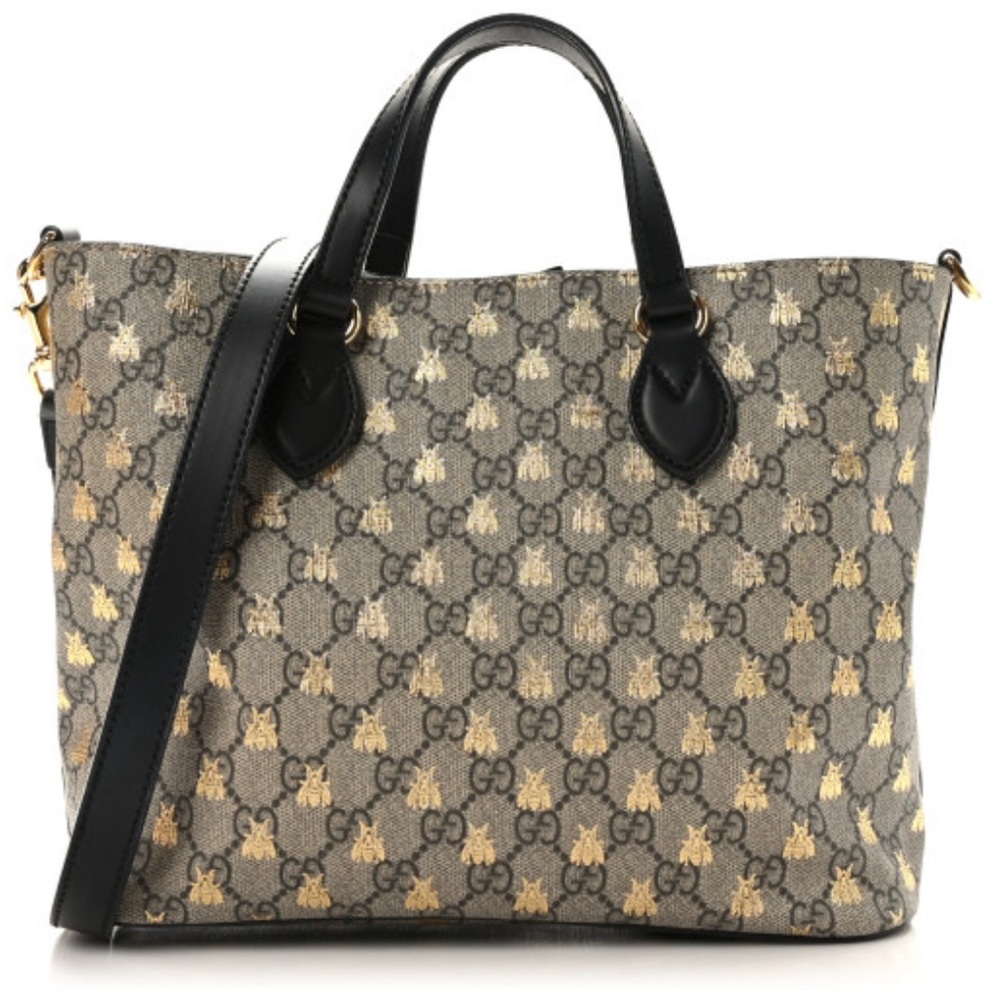 COPY - Authentic  Gucci Bee Tote Bag GG Supreme